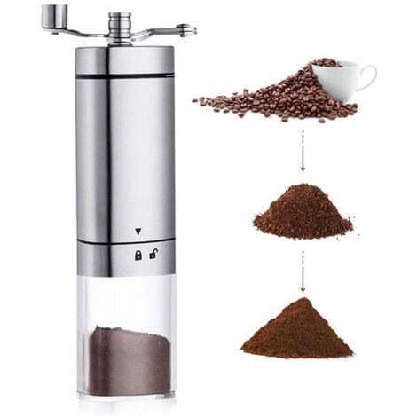 Manuelle Kaffeemühle aus Edelstahl