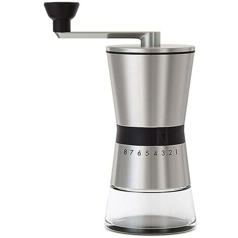 Manuelle Kaffeemühle aus Edelstahl – konische Keramik – tragbare Handkurbel-Espressomühle