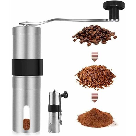 Manuelle Kaffeemühle, Kaffeemühle aus Edelstahl