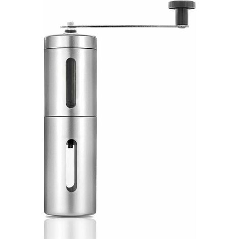 Manuelle Kaffeemühle, Kaffeemühle mit Keramikgrat, verstellbare Handmühle, tragbare Kaffeemühle, für Familie, Reisen, Büro