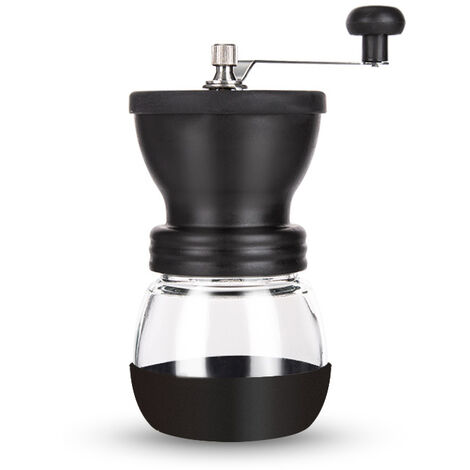 Manuelle Kaffeemühle mit Behältern – manuelle Mühle mit Keramikmahlwerk für fein gemahlenen Kaffee