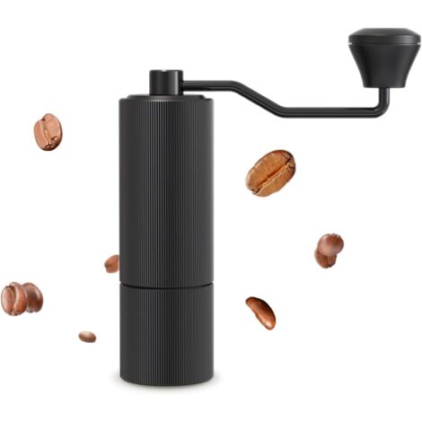 Manuelle Kaffeemühle mit Edelstahlmahlwerk, präzises Mahlen für italienischen Espresso, kompaktes und robustes Design