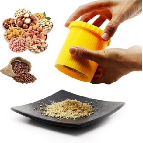 Manuelle Muskatnussmühle, multifunktionales Muskatnussmühlenwerkzeug, Muskatnussmühle geeignet für Muskatnuss, Kaffeebohnen und andere kleine Gewürzpartikel