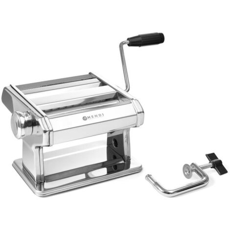 Manuelle Nudelmaschine für Tagliatelle Fettuccine bis 140 mm Hendi 224830