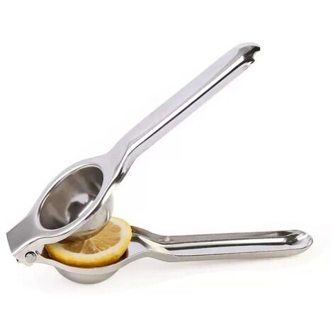 Manuelle Zitronenpresse, silberfarben, 1-teilig, Edelstahl, manuelle Zitronenpresse, Raclette, multifunktionale Raclette, Küche