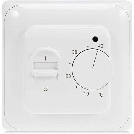 Manueller elektrischer Fußbodenheizungsthermostat mit AC 220 V 16 A Sensor, mechanischer Fußbodenheizungsthermostatregler
