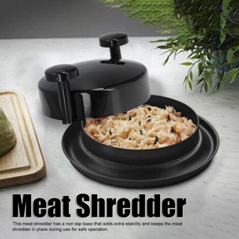 Manueller Fleischwolf mit rutschfestem Boden für Hähnchen und Rindfleisch – Schwarz, ABS, 220 g – Multifunktional