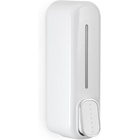 Manueller Seifenspender 300 ml, Wandbehälter aus ABS für Duschgel zum Drücken, ideal für Zuhause oder Hotel, weiß