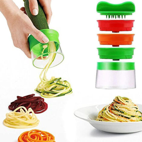 Manueller Spiralschneider für Gemüsespaghetti, Karotten, Gurken und Kartoffeln