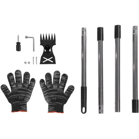 Manueller Unkrautstecher mit 152 cm langem Griff – 2-in-1-Werkzeug: Rechen und Hacke aus Edelstahl für Garten und Rasen