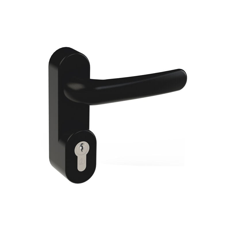 Manœuvre extérieure béquille version easy-cyl - Finition : Blanc RAL9016 - antipanic