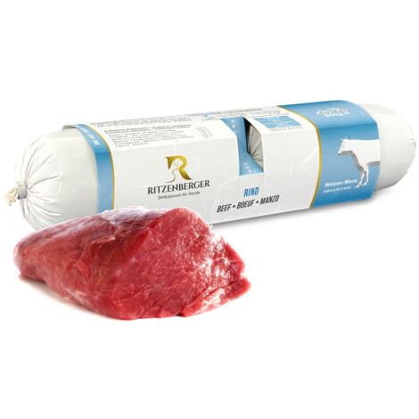 Manzo con patate dolci  doppi panini 2x400g  cibo umido per cuccioli  crescita sana  Ritzenberger