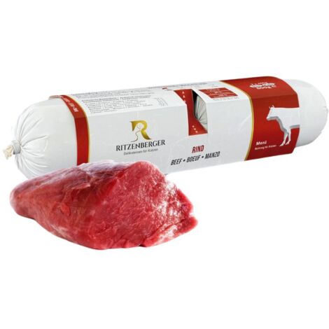 Manzo con zucca e ricotta  doppi panini (2x175g)  cibo umido per gatti  apparato digerente sensibile  Ritzenberger