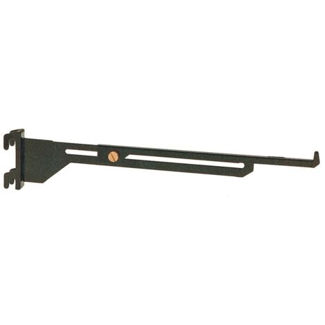 Manzoni Cremagliera Reggimensola Nera Alluminio Cm.10/16 Art.632 - 10 Pz