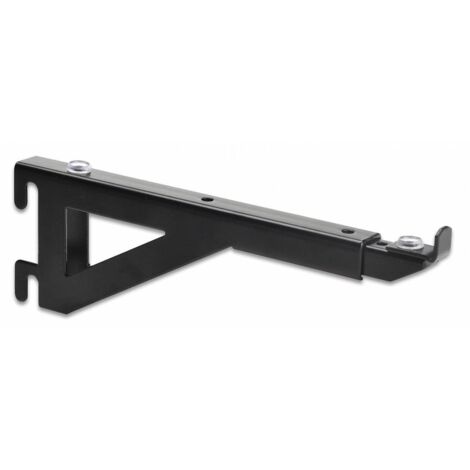 Manzoni Mensola Nera Per Vetri Allungabile Cm 16/27  Art.641 10 Pz