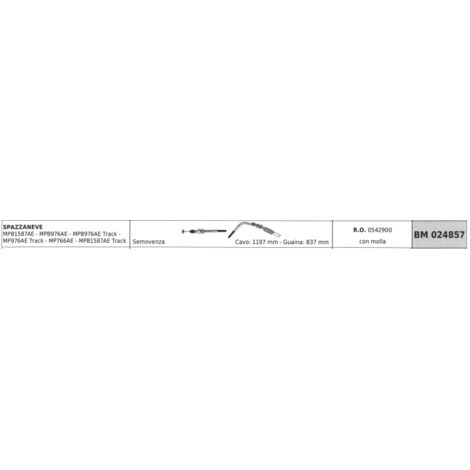 MAORI câble chasse-neige MPB1587AE MPB976AE câble 1197 mm gaine 837 mm