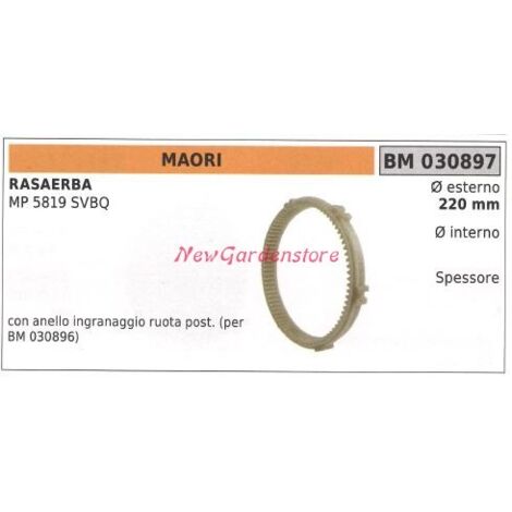 MAORI enjoliveur de roue pour tondeuse à gazon MP 5819SVBQ 030897