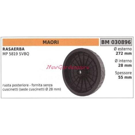 MAORI roue arrière de la tondeuse MP 5819 SVBQ 030896