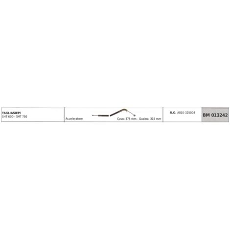 MAORI SHT600 - SHT750 taille-haie câble 375 mm gaine 315 mm