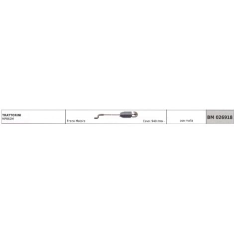 MAORI Traktor MP862M Motorbremsseil mit Feder 940mm Kabelcode 026918