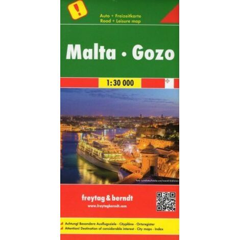Mapa de Malta y Gozo a escala 1:30.000