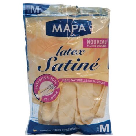 MAPA - Gant latex satiné taille m 251027