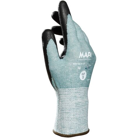 Mapa Professional - 1 paire de gants de manutention MAPA Krytech 531 - Taille 11 - Bleu - Gants résistant aux coupures