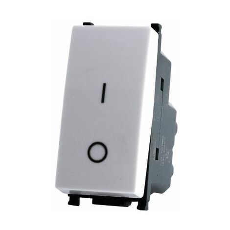 Mapam GEM Interruttore bipolare 01 16A 250V T2 compatibile serie Plana bianca - 602B