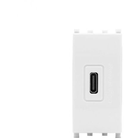 Mapam presa USB C bianco compatibile con vimar plana - 636B
