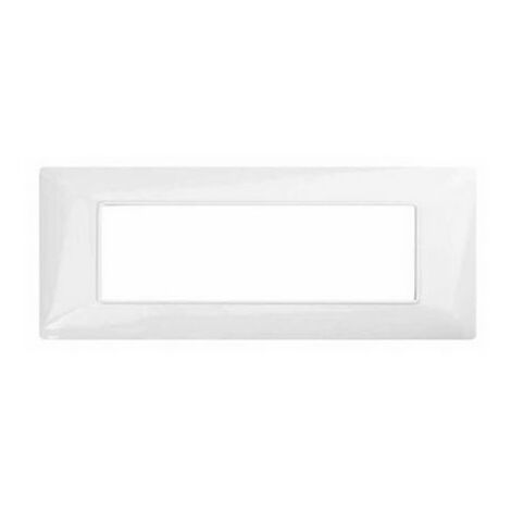Mapam T3 JOY Placca in tecnopolimero a 6P Compatibile Matix bianco - M8007-01