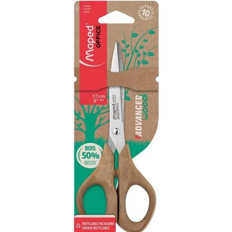 Maped advanced Holzschere symmetrisch 17cm braun