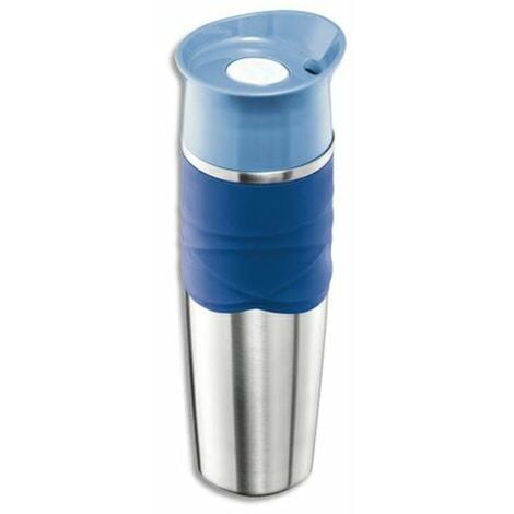 Borraccia Melior termica 0,5 L inox lucido tappo blu