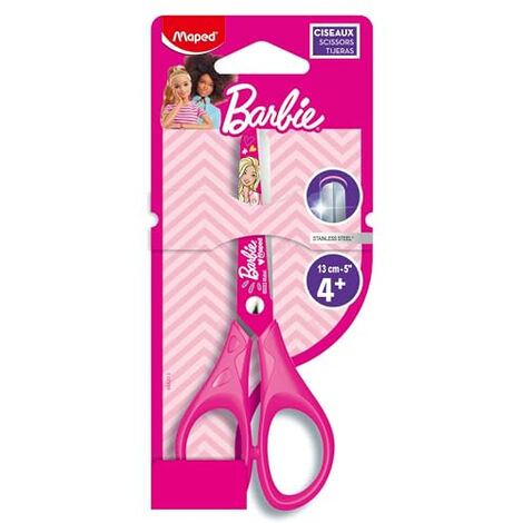 MAPED - CISEAUX BARBIE - CISEAUX ERGONOMIQUES - CISEAUX BOUTS RONDS- LICENCE BARBIE OFFICIELLE 464213