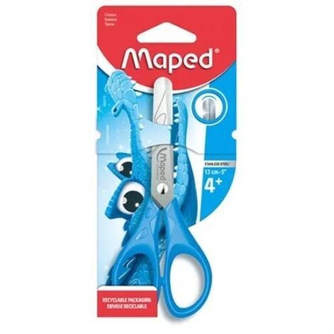 MAPED Essentials Pulsschere 13 cm – Kindersicher, blau