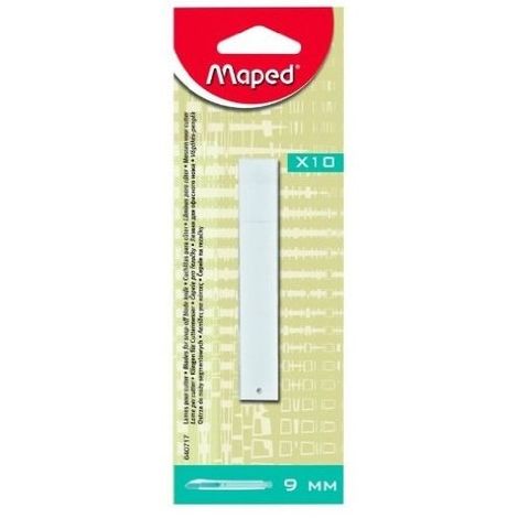 MAPED - FOURNITURES, ACCESSOIRES - 10 LAMES DE RECHANGE MAPED POUR CUTTERS 9 MM 640717 3