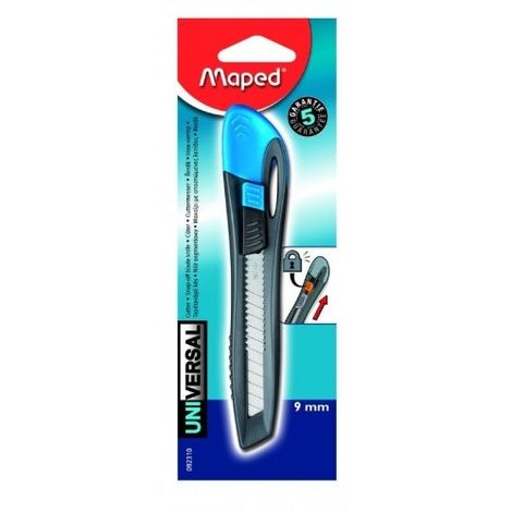 MAPED - FOURNITURES, ACCESSOIRES - CUTTER PLASTIQUE MAPED UNIVERSAL 9 MM ROUGE 092310