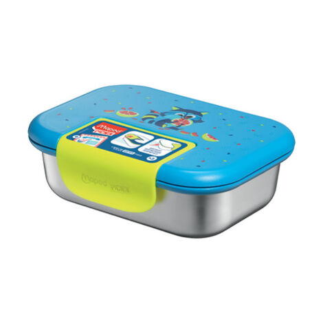 MAPED PICNIK - BOÎTE REPAS INOX 900ML LAPIN - OUVERTURE FACILE AVEC CLIP FLUO - HERMÉTIQUE ET DURABLE - BASE INOX - NETTOYAGE AU