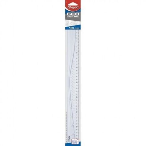 Maped règle plate geometric, 400 mm, en plastique