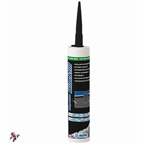 Mapeflex Blackfill Sigillante bituminoso nero cartuccia 300 ml. MAPEI