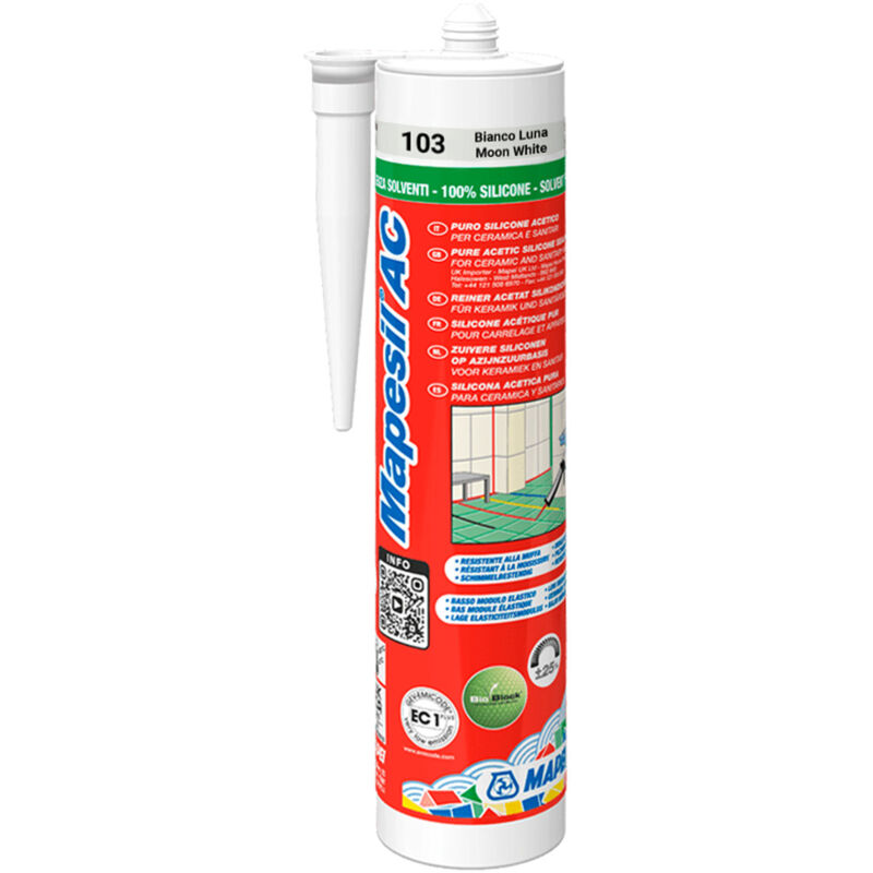 Mapei - Mapesil ac 103 Moon White 310ml Solvent Free Silicone Sealant