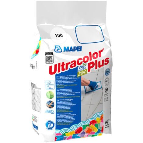 Mapei Ultracolor Plus 100 White 5kg Flexible Wall and Floor Tile Grout