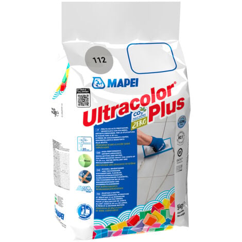 Mapei Ultracolor Plus 112 Medium Grey 5kg Flexible Wall and Floor Tile Grout