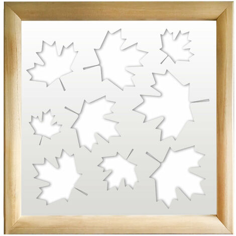 MAPLE - Moduli Decorativi in Legno e PVC - Colore: bianco - Misura: 73x73 cm