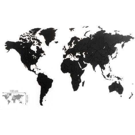 MiMi Innovations Mappa del Mondo Puzzle Planisfero Misure/Colori Diversi