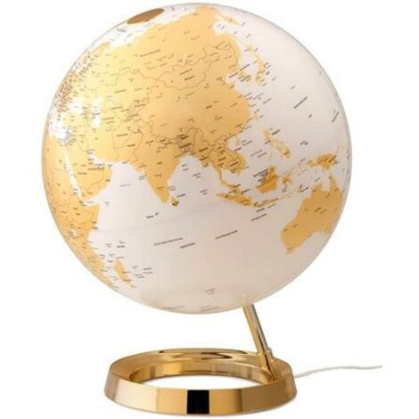 Mappamondo con Luci Atmosphere Light & Colour Dorato Plastica Ø 30 cm