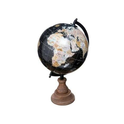 MAPPAMONDO DECORATIVO H32CM IN METALLO E LEGNO