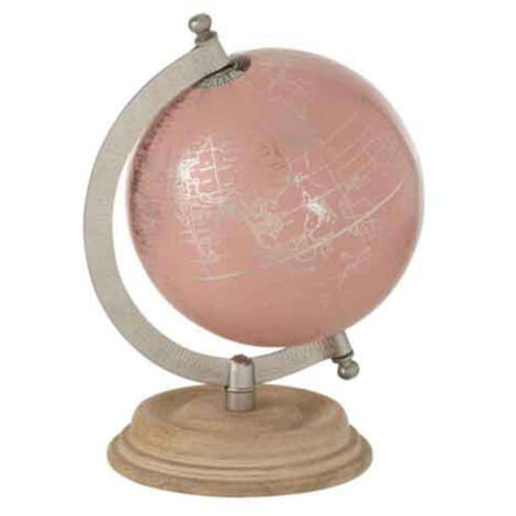 Mappemonde sur Pied Déco "Globe" 20cm Rose & Or