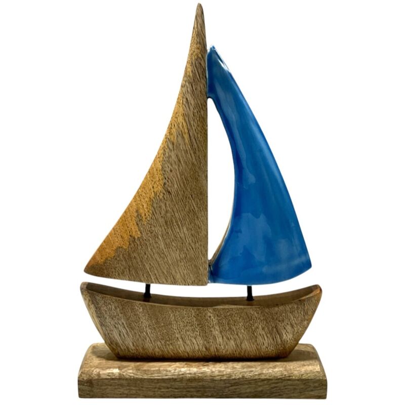 Maquette de bateau décorative en bois pour la maison et le bureau, cadeau idéal, design nautique, accessoire nautique, style classique.