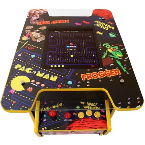 Máquina Arcade en Estilo Mesa de Coctel con 60 Juegos Incluidos Retro Consola 64cm x 73cm x 93cm Pantalla LCD para 1-2 Jugadoras Maquinitas Sala de Juegos Gamer Jugón Videojugador Videojugadora