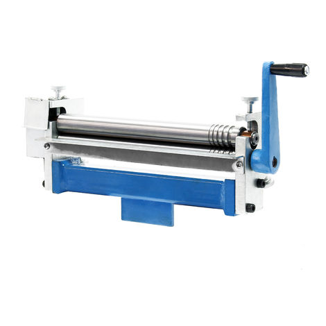 Máquina curvadora 3 rodillos 250mm Dobladora Espesor chapa 1,2mm Taller chapa Cilindros curvadores